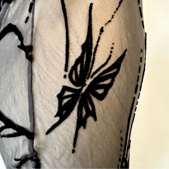 🌺SOLD🌺 Secret Silk Velvet Black Sheer Vintage Maxi Gown Slip Dress - Picture 4 of 8